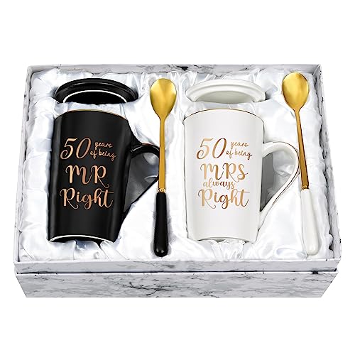 50 Years of Being Mr & Mrs Always Right Mug Set