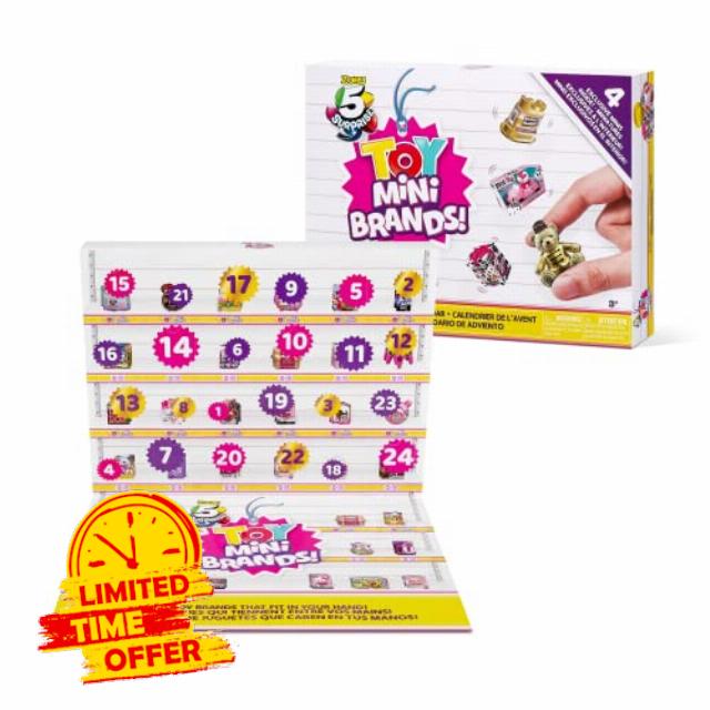 Mini Brands Toy Minis Series 3 Limited Edition Advent Calendar by ZURU - 24 Day Advent Calendar 2023