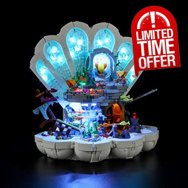 LIGHTAILING Light For Lego- 43225 The Little-Mermaid Royal Clamshell - Led Lighting Kit Compatible With Lego Building Blocks Model - NOT Included The Model Set