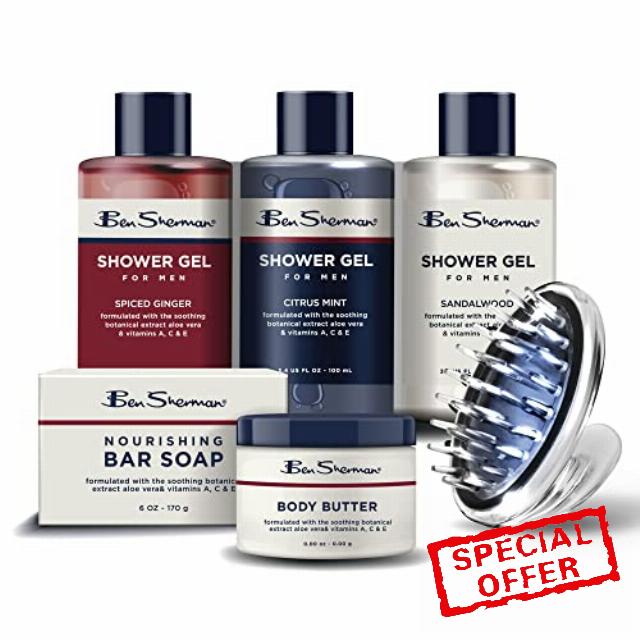 Ben Sherman Body Care Set 7 Pc Set with Body Wash