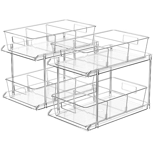 Clear Slide-out Cabinet Organizer