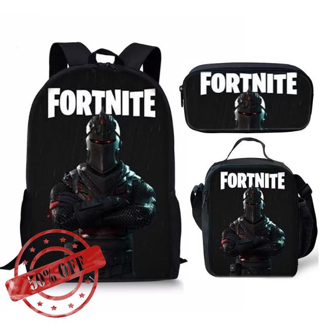 MAINI Game Backpack Cartoon Backpack 3-Piece School Bag With Lunch Bag And Pencil Box For Teen Children