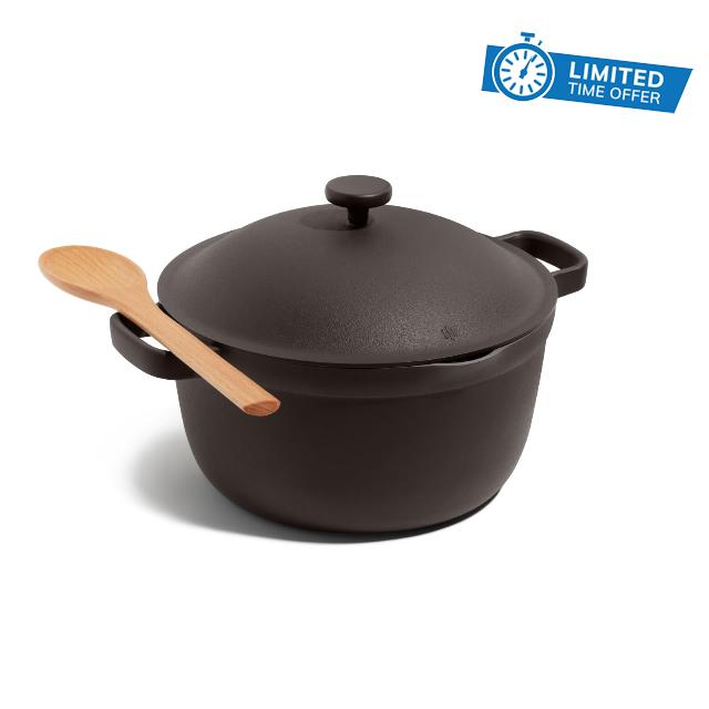 Our Place Perfect Pot - 5.5 Qt. Nonstick Ceramic Sauce Pan with Lid | Versatile Cookware for Stovetop and Oven | Steam