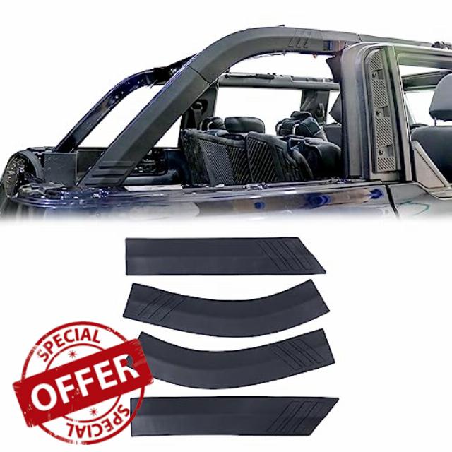 JHD-TOGO for Bronco Roll Bar Cover Protectors for Ford Bronco 2021 2022 2023 4 Door Accessories