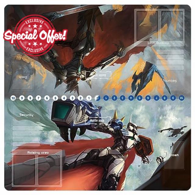 sabermaster DTCG playmat for Digimon Playmat 2 Player Duel Mat Gaming Competition Pad Mat Card Binder Deck 60 * 60CM 23.6x23.6in (1)