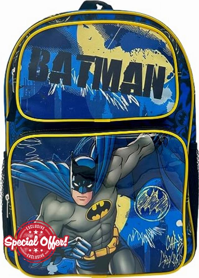 Fast Forward Kid’s Licensed 16” Large School Backpacks with Multiple Pockets