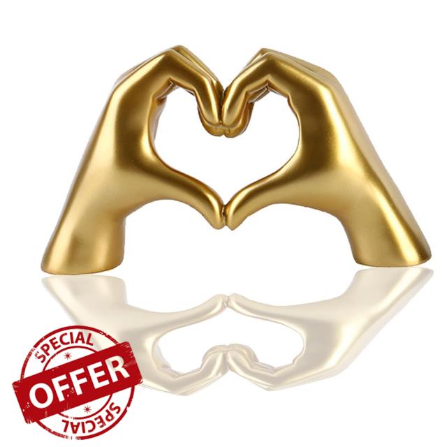 Heart Hand Gesture Statues