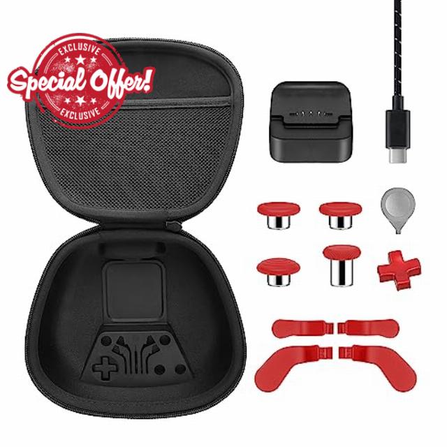 Complete Component Pack for Xbox Elite Controller Series 2 - Accessories Includes 1 Controller Carrying Case