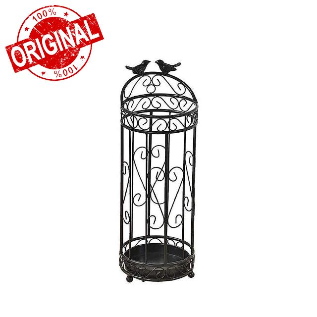 OMOONS Umbrella Stands Rack Umbrella Stands Rack Umbrella Stand Indoor Rustic Iron Art Entryway Umbrella Rack with Drain Tray and Hooks for Canes Walking Sticks Holder Stand Rack