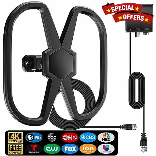 TV Antenna-2023 Upgraded Digital TV Antenna Up to 680 Miles
