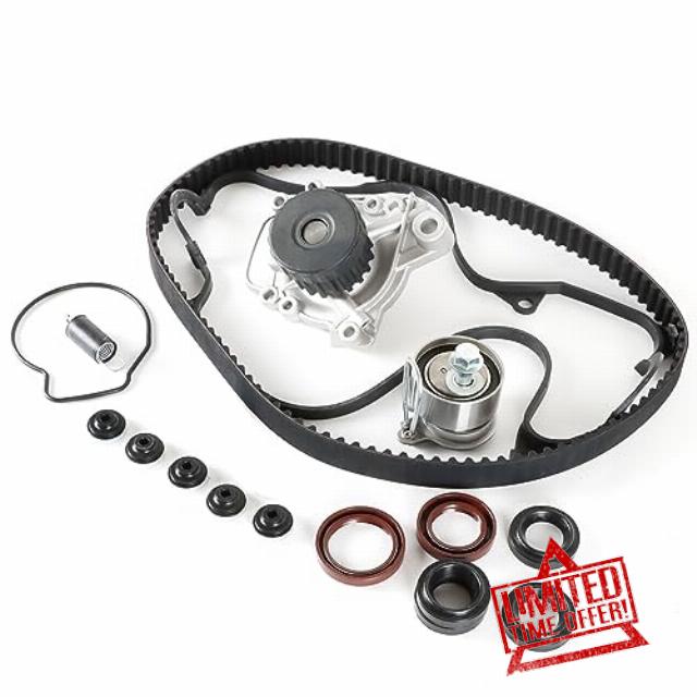 DAYSYORE Timing Belt Kit + Water Pump & Cover Gasket Fits for Honda Civic D17A1 D17A2 D17A7 Engine Aftermarket Parts