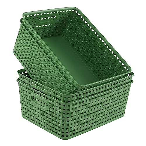 Plastic Woven Storage Basket