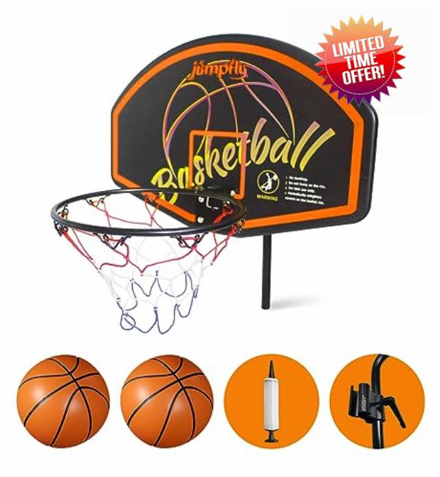 Jumpfly Trampoline Basketball Hoop
