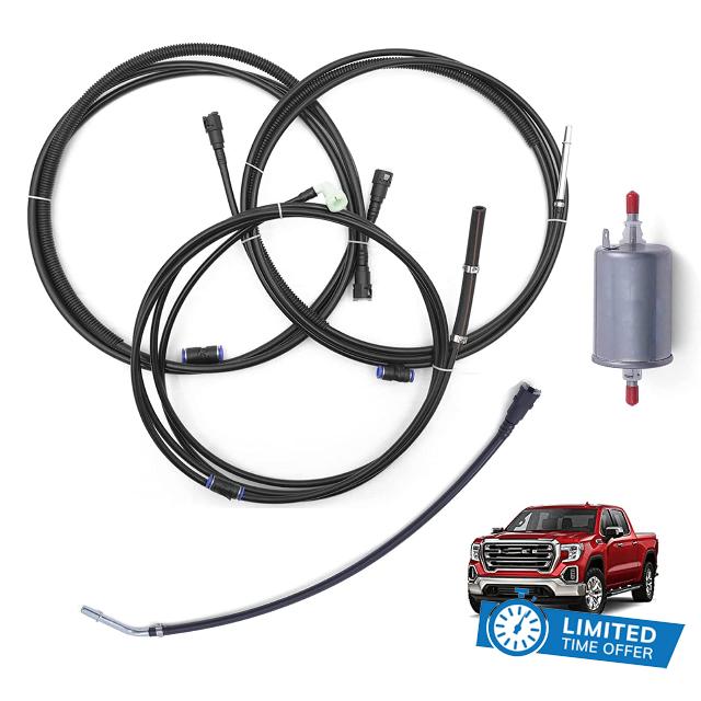 LAWETA FL-FG0053 Nylon Fuel Lines Kit Fit for Chevy GMC Silverado Sierra V8 1500 2500 3500 4.8L 5.3L 6.0L 8.1L Pickup 1999-2003