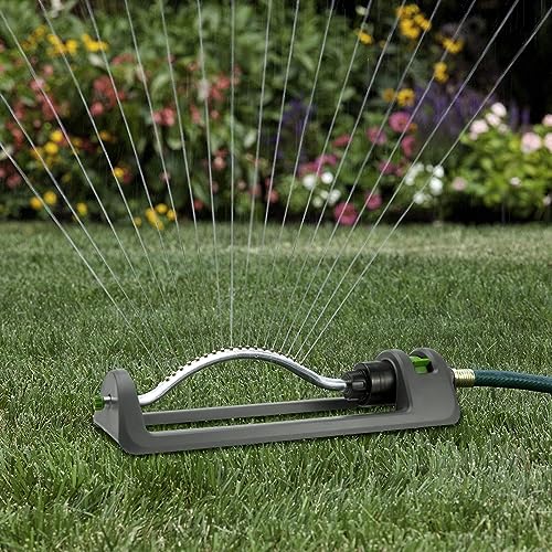 Oscillating Sprinkler with 18 Hole Brass Nozzles