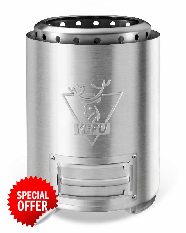 YEFU Stove Tabletop Fire Pit 7.1 x 10.5 inch
