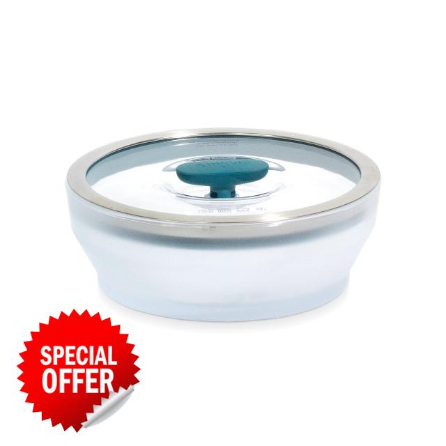 Anyday Microwave Cookware | Microwave Steamer for Cooking | Microwave Safe Mixing Bowls | Vegetable Steamer | Microwave Egg Cooker | 1 x The Medium Shallow