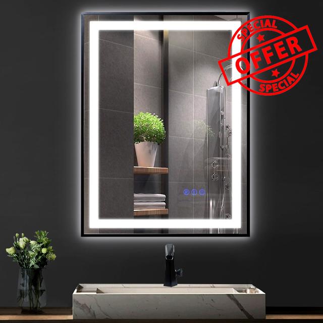 LED Bathroom Mirror with Lights 24x32