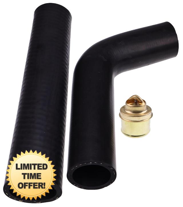 LSSOCH Upper and Lower Radiator Hose & Thermostat Kit 181634M1 B2NN8575A 1106-6003 312588 2N8260 Compatible with Ford 2N 8N 9N TE20 TO20 TO30