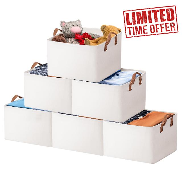 EEONDPU Closet Bin with Handles