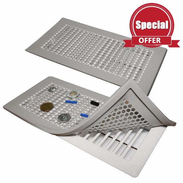 Baby Proofing Vent Cover for Home Floor - 2Pack Soft Silicone Child Proof Floor Air Vent Cover