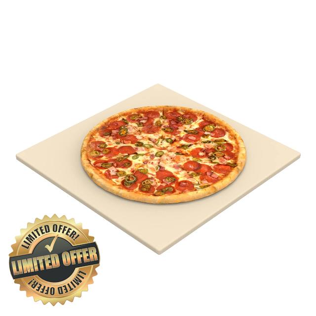 BMMXBI 13.2" Square Pizza Stone for Ooni 12" Pizza Oven