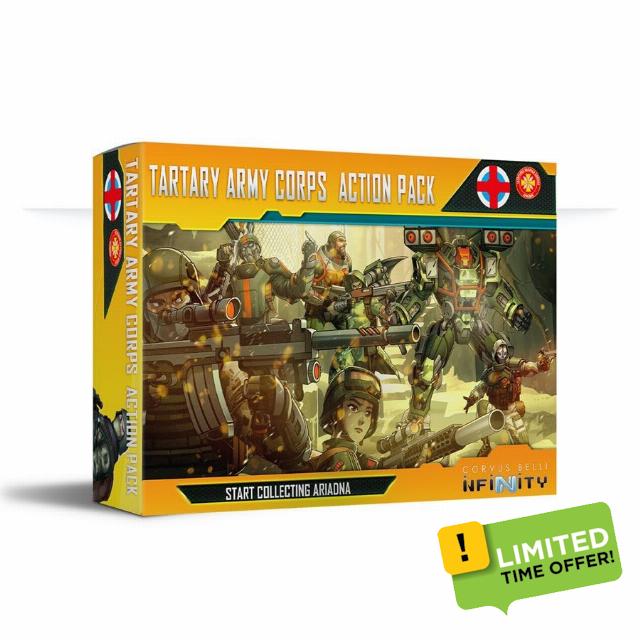 Infinity: Ariadna Action Pack - Unpainted Miniature by Corvus Belli – Compatible with Infinity and Other Tabletop RPG TTRPG