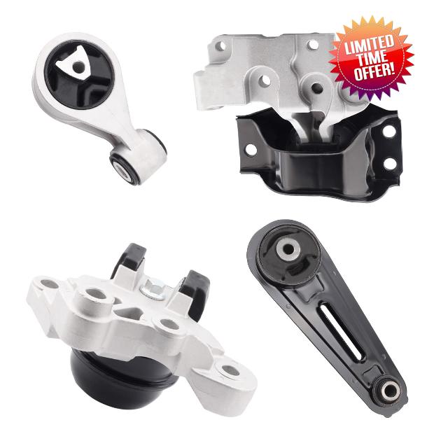 WSPXINBO Engine Motor Mount & Trans Mount Compatible with Nissan 2008-2013 Rogue 2.5L 2014-2015 Rogue Select 2.5L 2007-2012 Sentra 2.5L Replacement for A7370 A7384 A4351 A4352