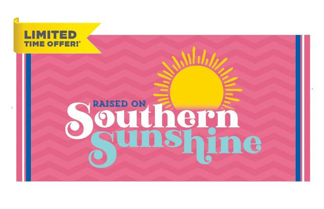 Adventure Brands Raised on Southern Sunshine Extra Large Beach Towel 36"x72" (Dusty Rose)