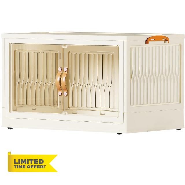 pupustar Storage Bins with Lids and Doors