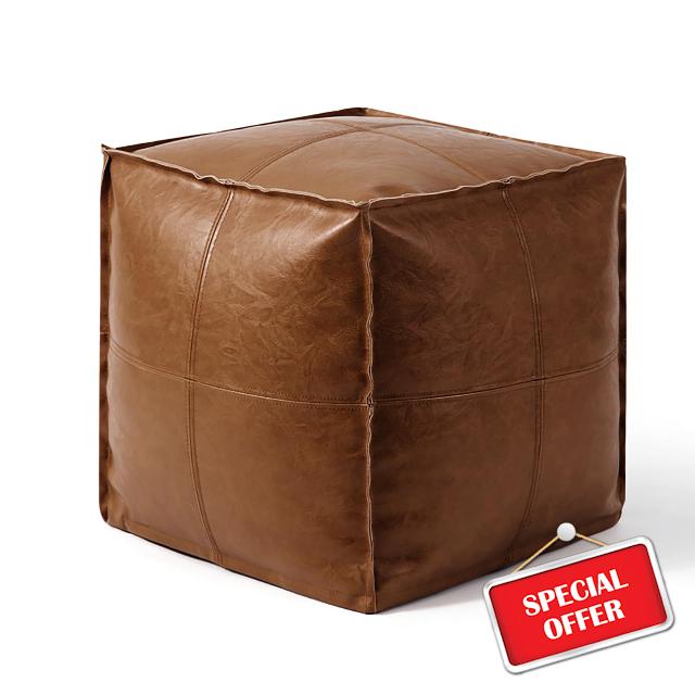 DMeHoo Unstuffed Pouf Foot Stool Ottoman