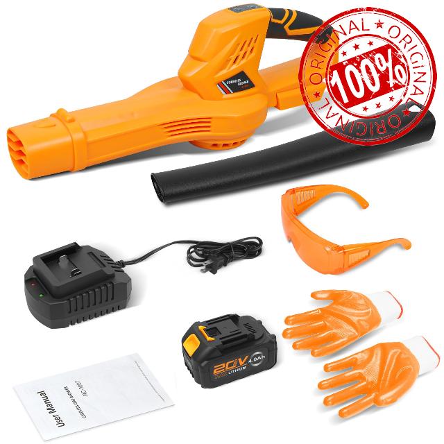 Cordless Leaf Blower - 20V Leaf Blower Cordless with Battery & Charger
