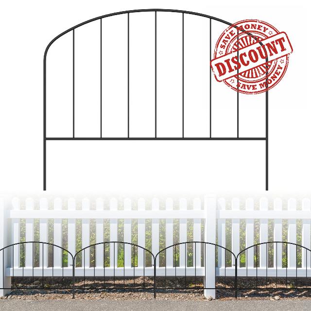 Animal Barrier 18 Panels Small Bottom Fence Barrier 26 FT No Digging Garden Fence Panels Metal Wire Fencing Border for Dogs Rabbits Small Animals in Outdoor Yard Landscape Patio