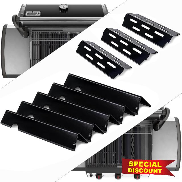 Tombili Weber Flavorizer Bars Heat Deflector Replacement for Genesis II E/ES 310 Series (2017 and Newer) Gas Grills