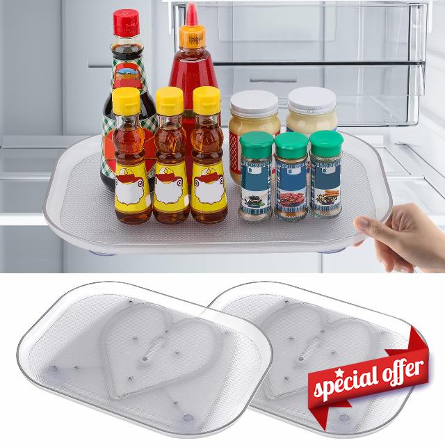 Square Lazy Susan for Refrigerator