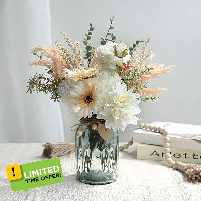 Fake Flowers with Vase
