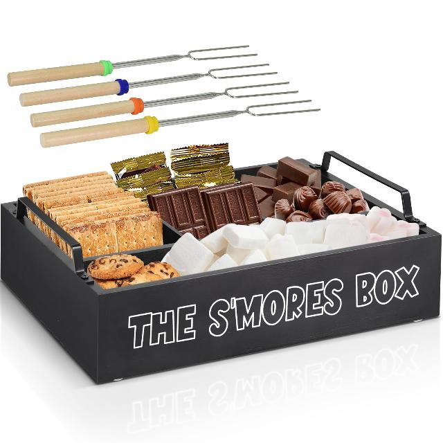 OLLVIA Farmhouse S'mores Bar Holder with Handles