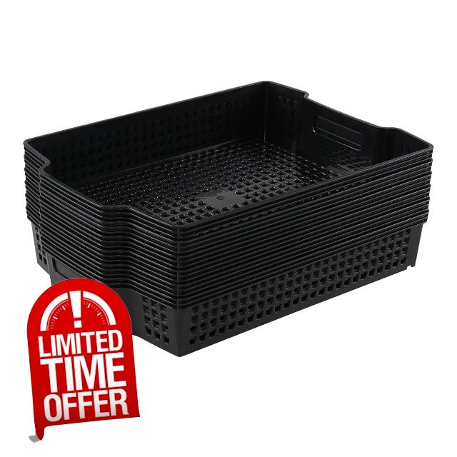 Gloreen 6 Pack A4 Paper Stacking Storage Basket Tray
