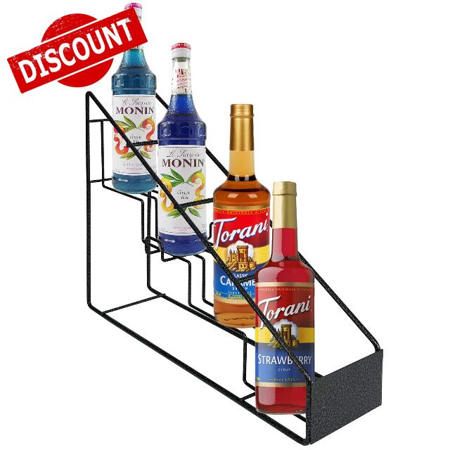Hlimior Coffee Syrup Rack for Coffee Bar Accessories