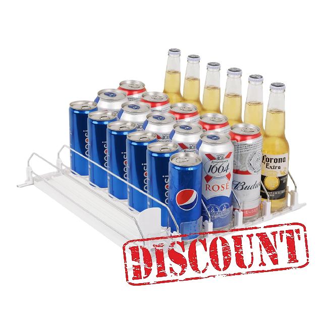 Nisorpa Self-Pushing Drink Organizer for Fridge