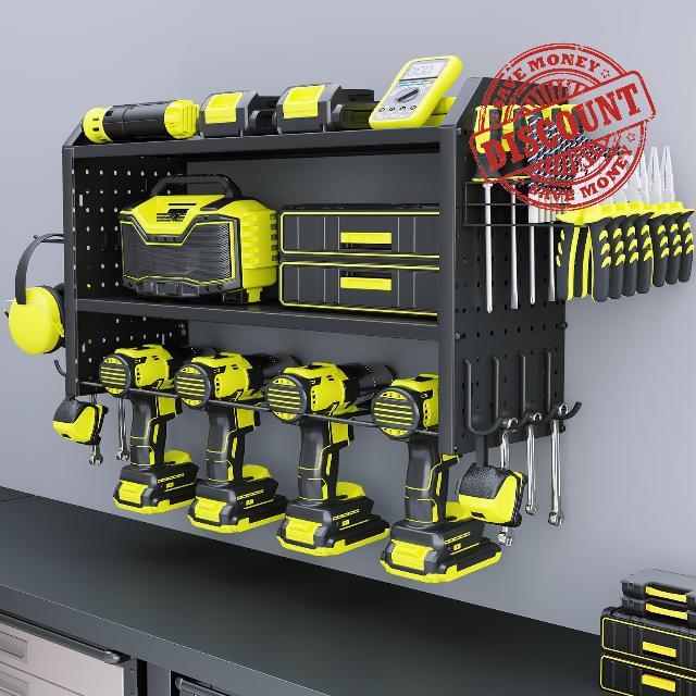 KAFAHOM Heavy Duty Metal Tool Shelf