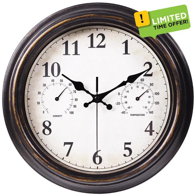 JoFomp Outdoor Clocks for Patio