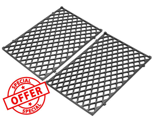 GLOWYE 19.5" Grill Grates for Weber Genesis 300 Series (Model Years 2007-2016)