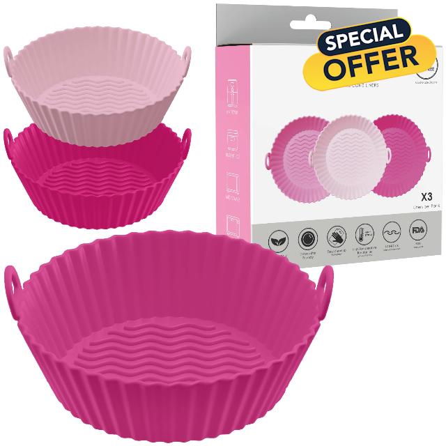 KH 3-Pack Air Fryer Liners for 3 to 5 QT