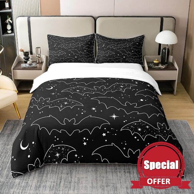 Bat Silhouette 100% Cotton Duvet Cover