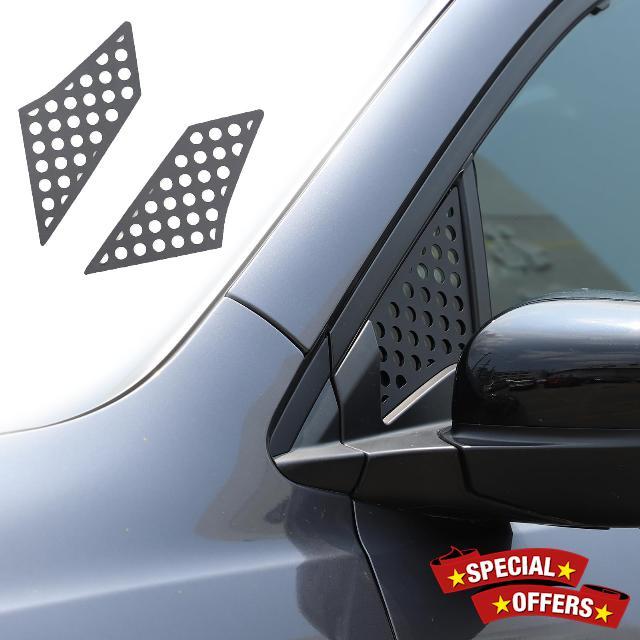 HIRUFAIT Rear Door Window Panel Cover Decoration for Honda Pilot 2016-2019 Accessories