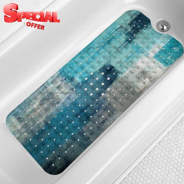 LNOND Turquoise Bathtub Mat Non Slip
