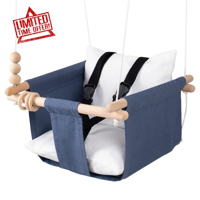 Mass Lumber Infant Swing Outdoor with Safety Belt