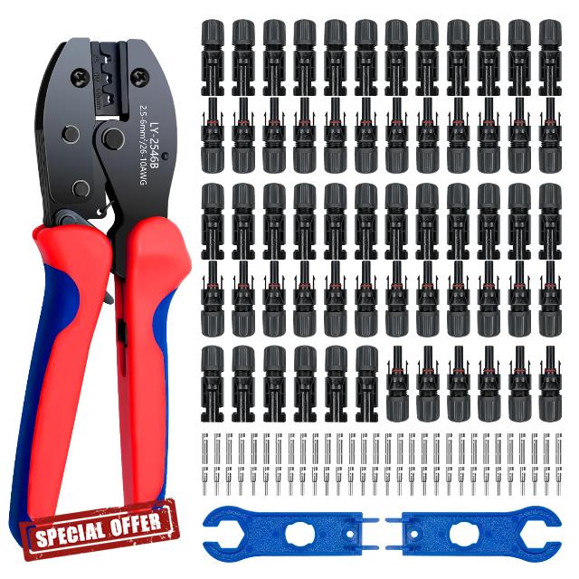 JUYLTOOL 60 PCS Solar Panel Connectors (60 pcs Solar Connectors)