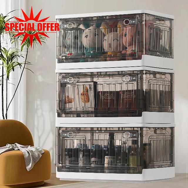 Anysig Storage Bins with Lids - 11.8 Gal Closet Organizers and Storage